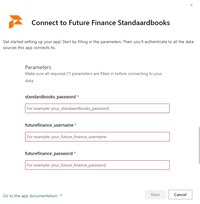 Standard Books API autentimise hüpikaken Power BI-s, jätk